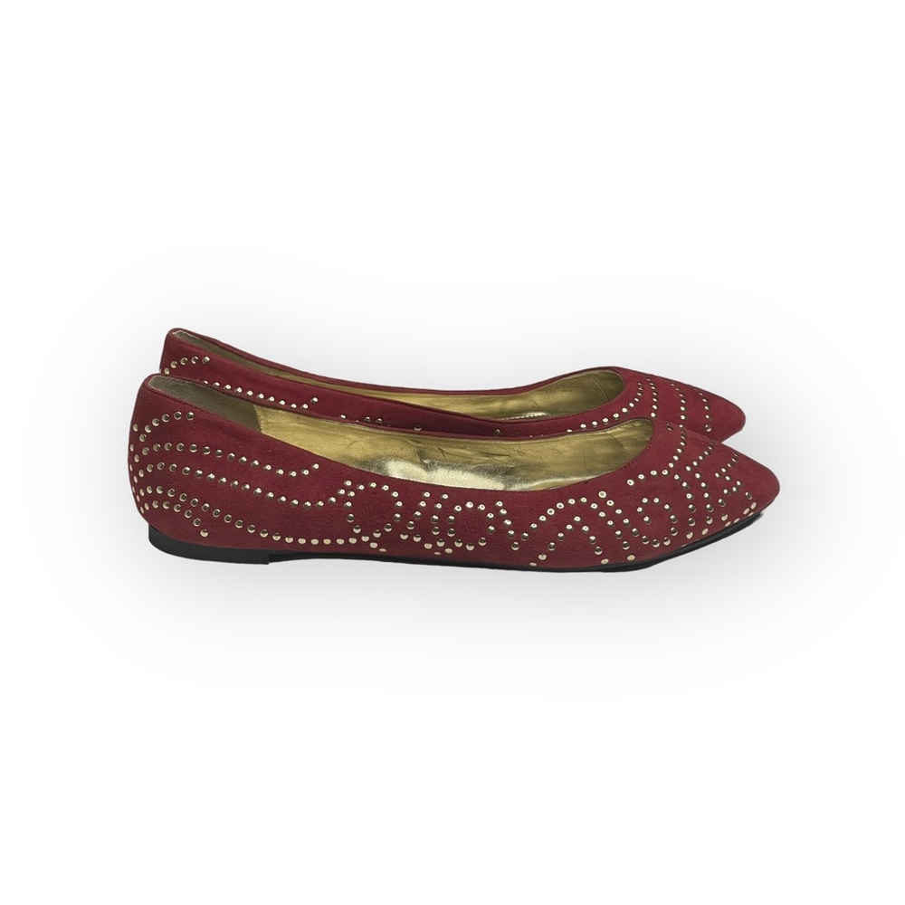 new Enzo Angiolini ❤︎ Stud Suede Ballerina Ballet Flat ❤︎ Pumpkin Spice ❤︎ 8M ❤︎ - Picture 2 of 16